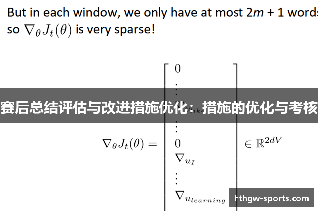 赛后总结评估与改进措施优化：措施的优化与考核