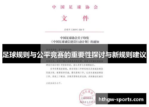 足球规则与公平竞赛的重要性探讨与新规则建议